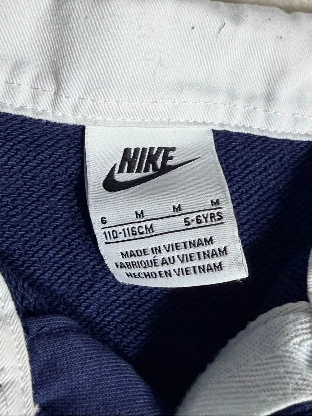 Nike Sportswear Club French Terry Polo Kids Size 5-6 (110-116cm) Navy Blue
